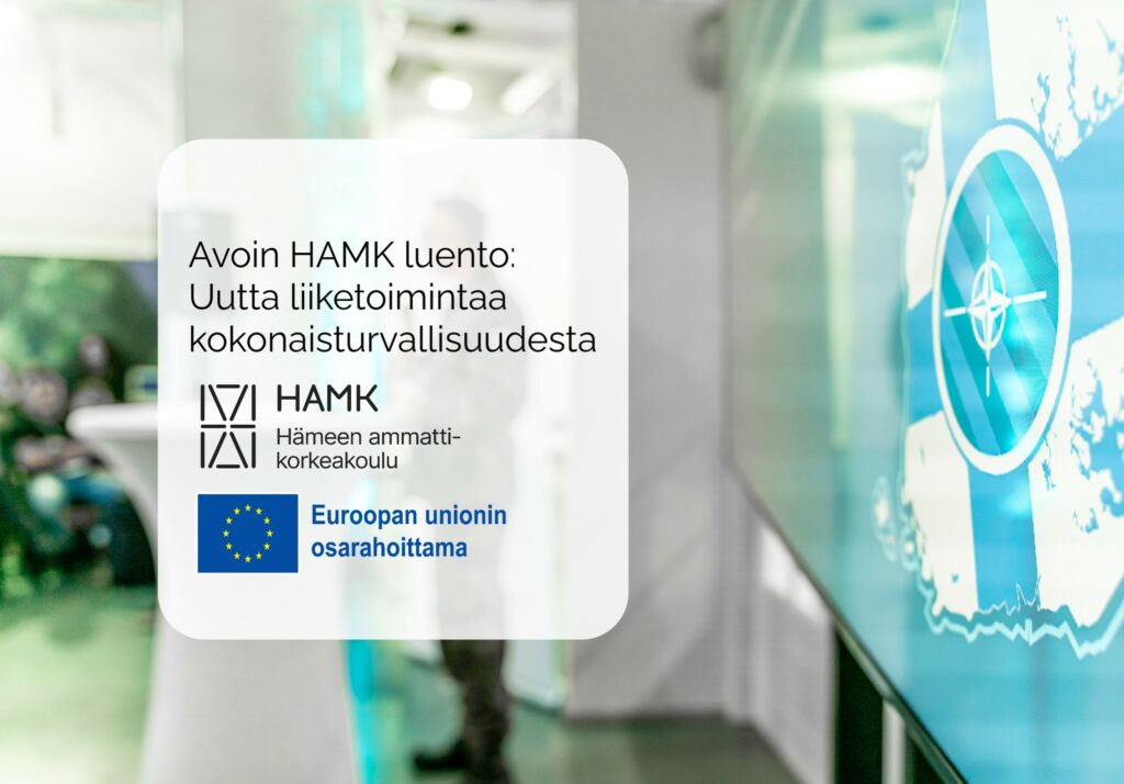 Open HAMK lecture: New business from comprehensive security – DEFINE as a path to the defence market